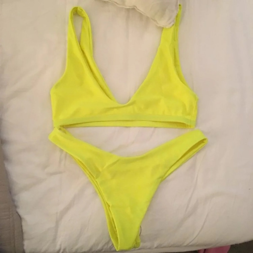 neon thong bikini
